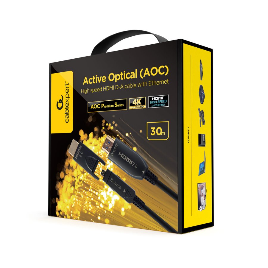 HDMI-kabel GEMBIRD CCBP-HDMID-AOC-30M Sort 30 m #4