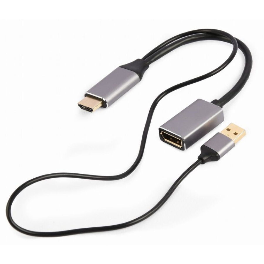 DisplayPort til HDMI-adapter GEMBIRD A-HDMIM-DPF-02 Sort 4K Ultra HD #1