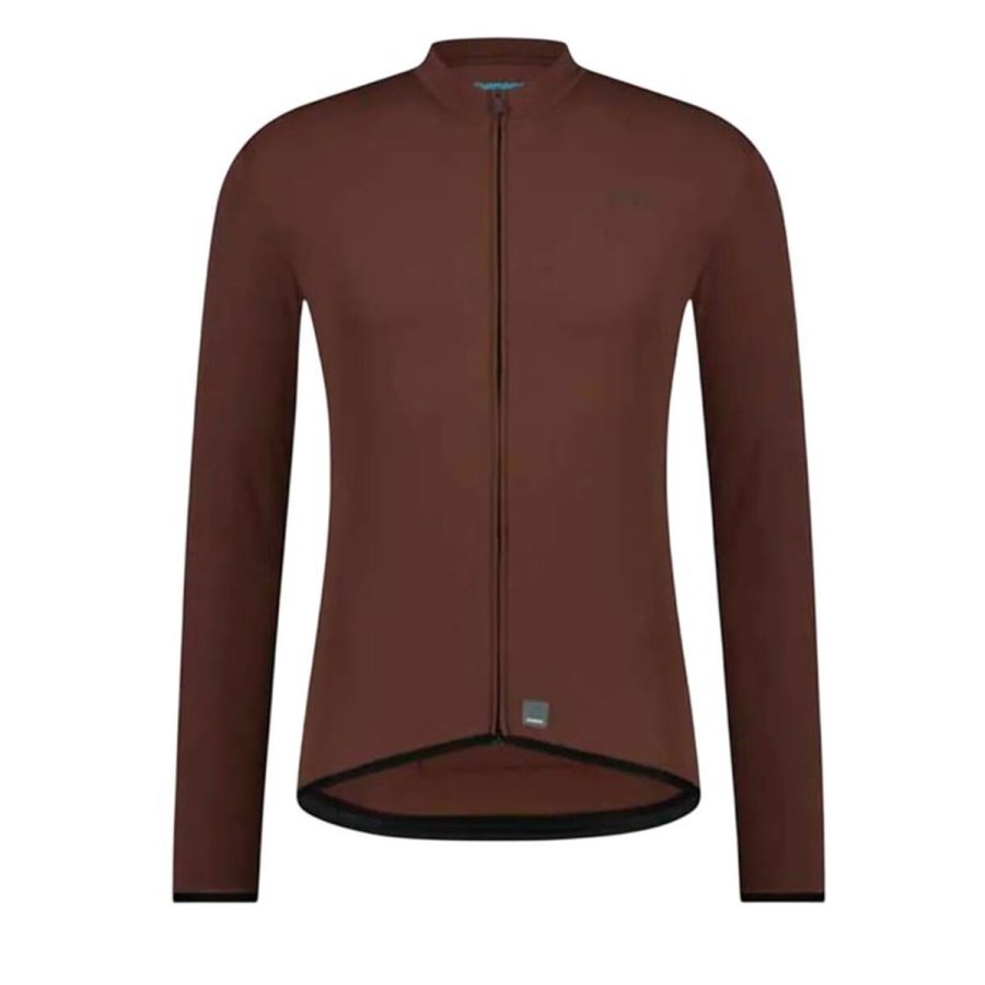 Cykeltr�je Shimano Apice Thermal L.s Jersey Brun #1