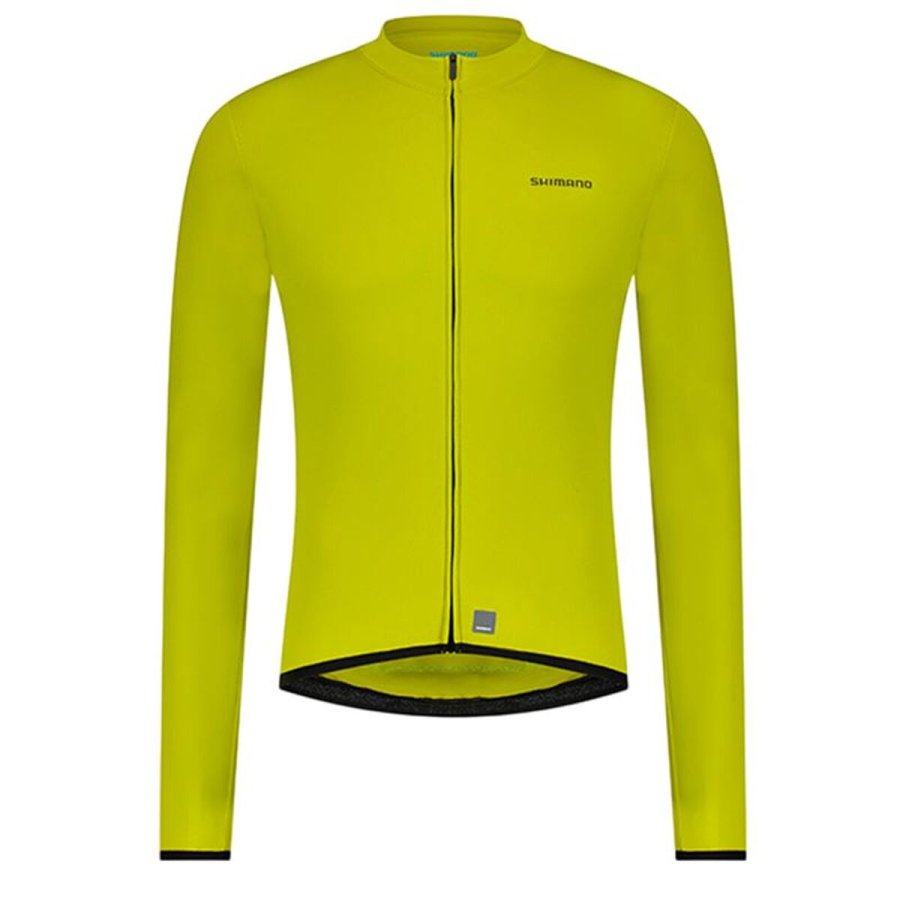 Cykeltr�je Shimano Vertex Thermal L.S. Jersey Limegr�n #1
