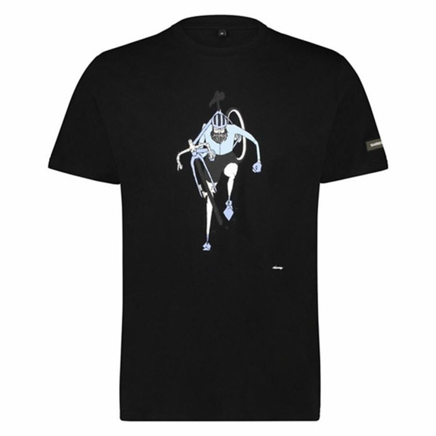 Kortrmet T-shirt til Mnd Shimano Sentiero Ltd Sort #1