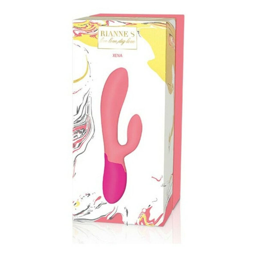 Dual Stimulation Vibe Rianne S Essentials Xena Rabbit Koral Pink #2