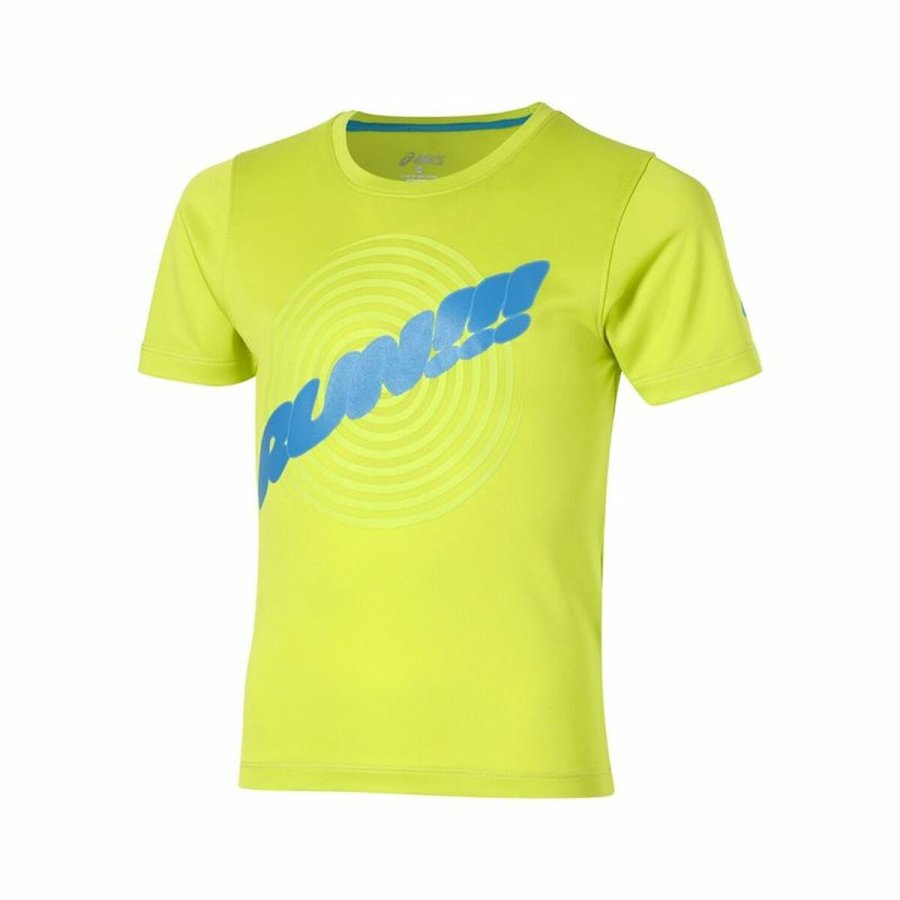 Brne Kortrmet T-shirt Asics Run Limegrn #1