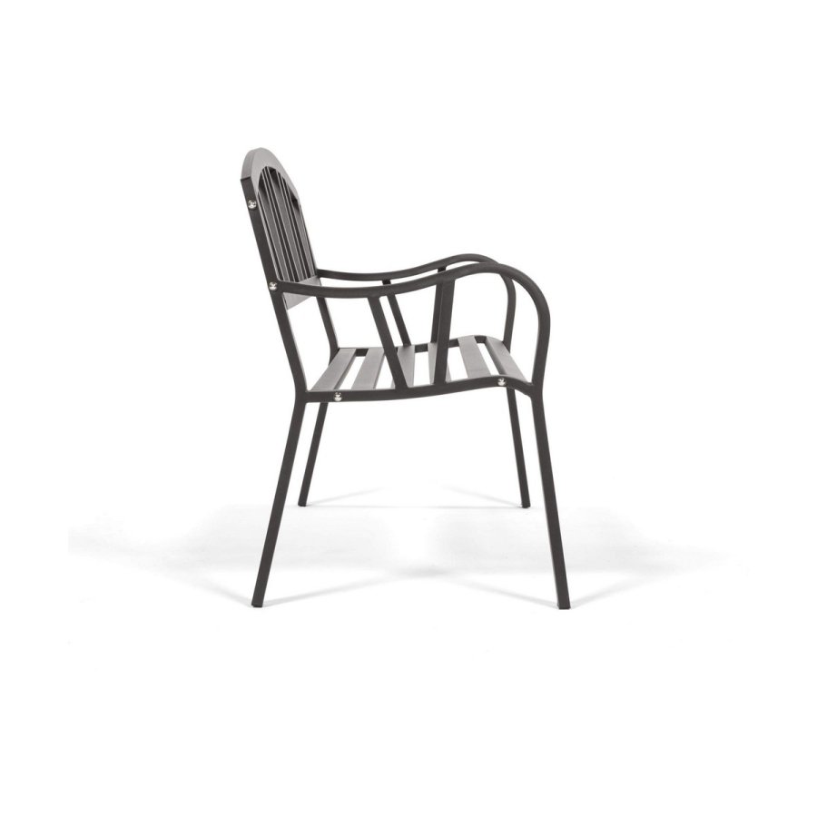 B�nk med rygl�n Antracit Jern (123 X 53 X 86 cm) #6