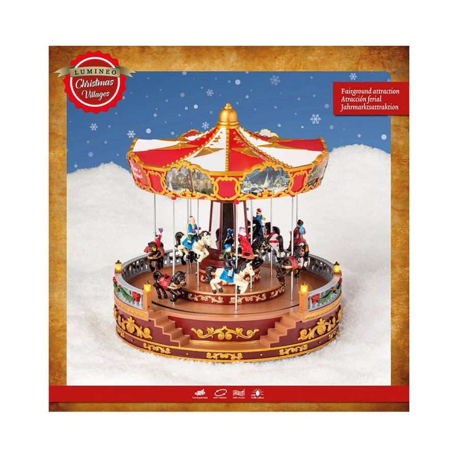Karrusel med heste Lumineo 31 x 31 x 28 cm #3
