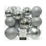 Julekugler Decoris Slvfarvet Skinnende (26 Dele) #5