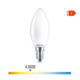 LED-lampe Philips Stearinlys Hvid F 40 W 4,3 W E14 470 lm 3,5 x 9,7 cm (4000 K) #3