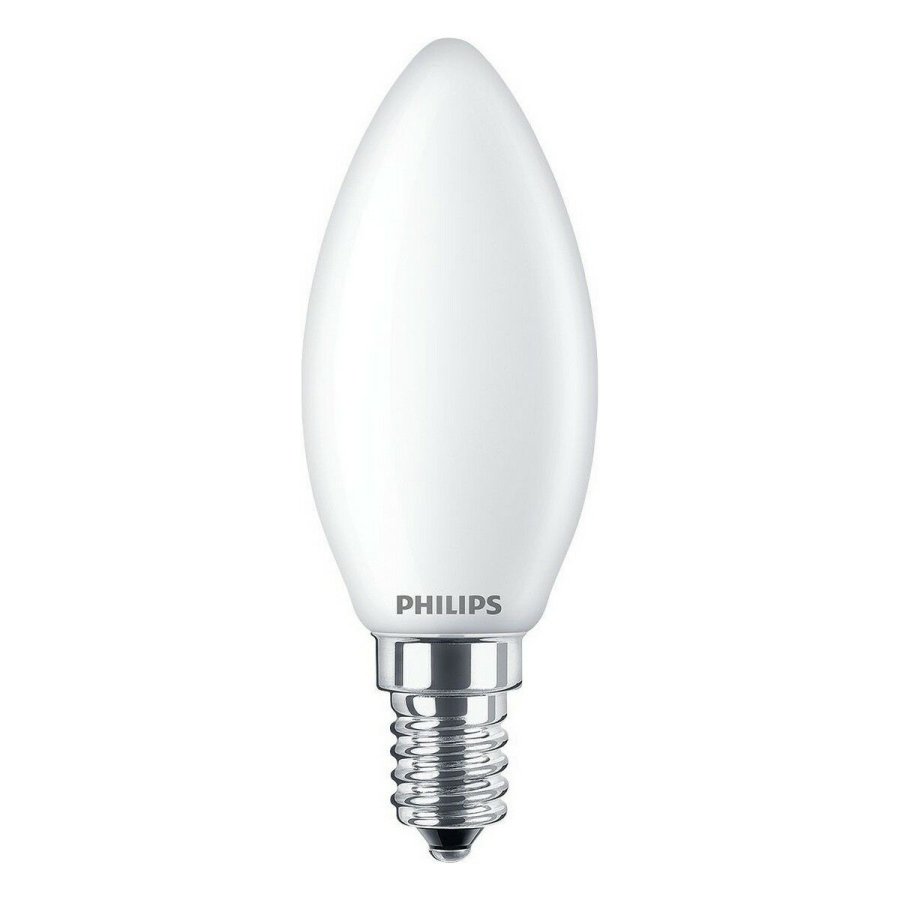 LED-lampe Philips Stearinlys Hvid F 40 W 4,3 W E14 470 lm 3,5 x 9,7 cm (6500 K) #1