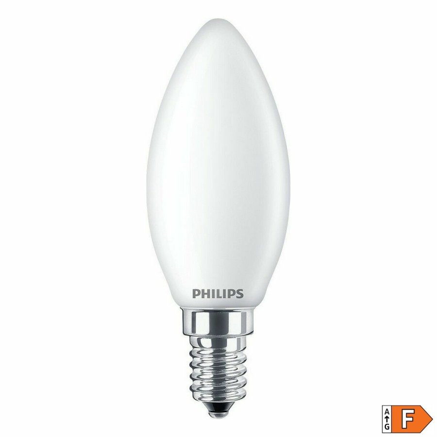 LED-lampe Philips Stearinlys Hvid F 40 W 4,3 W E14 470 lm 3,5 x 9,7 cm (6500 K) #2