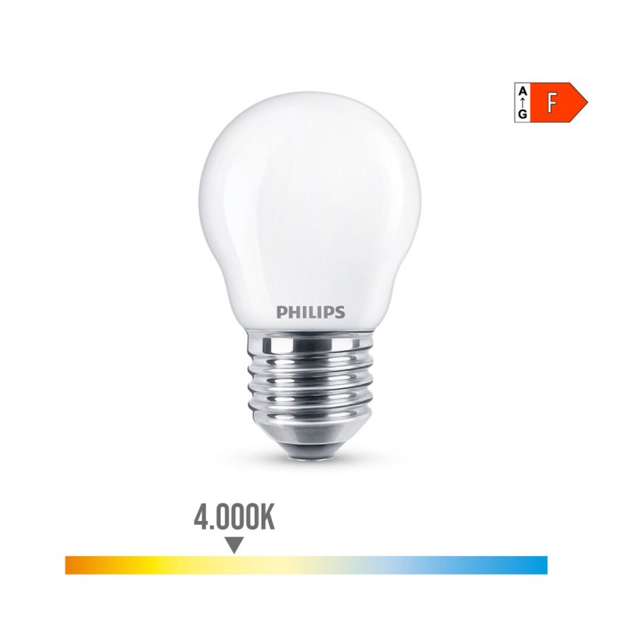 LED-lampe Philips Hvid F 40 W 4,3 W E27 470 lm 4,5 x 7,8 cm (4000 K) #3