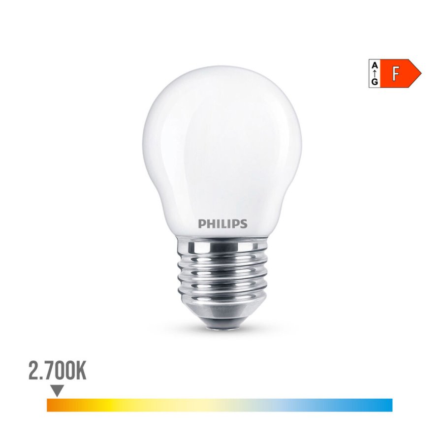 LED-lampe Philips F 40 W 4,3 W E27 470 lm 4,5 x 8,2 cm (2700 K) #3