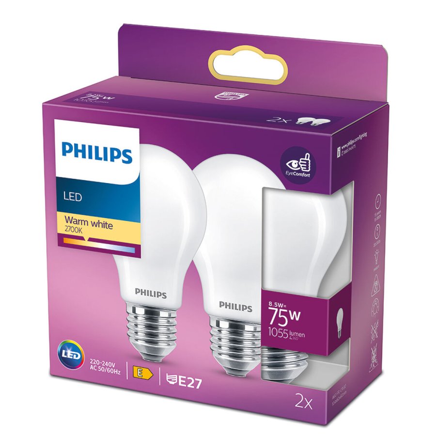 LED-lampe Philips Hvid E27 #3