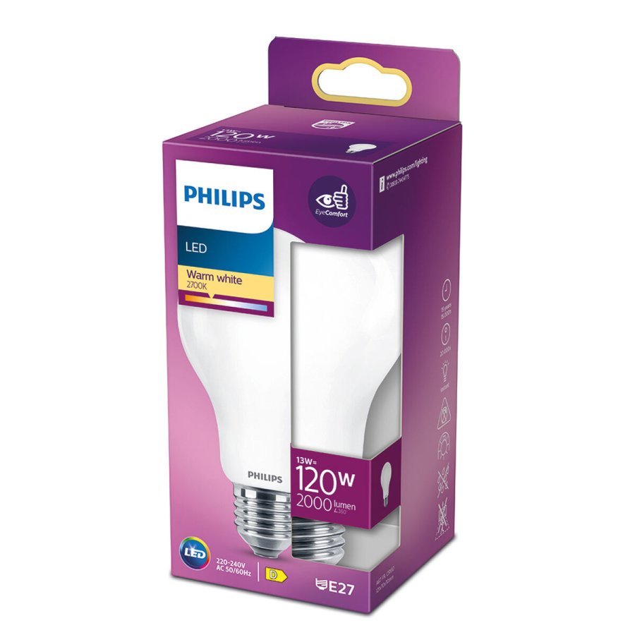 LED-lampe Philips D 120 W 13 W E27 2000 Lm 7 x 12 cm (2700 K) #4
