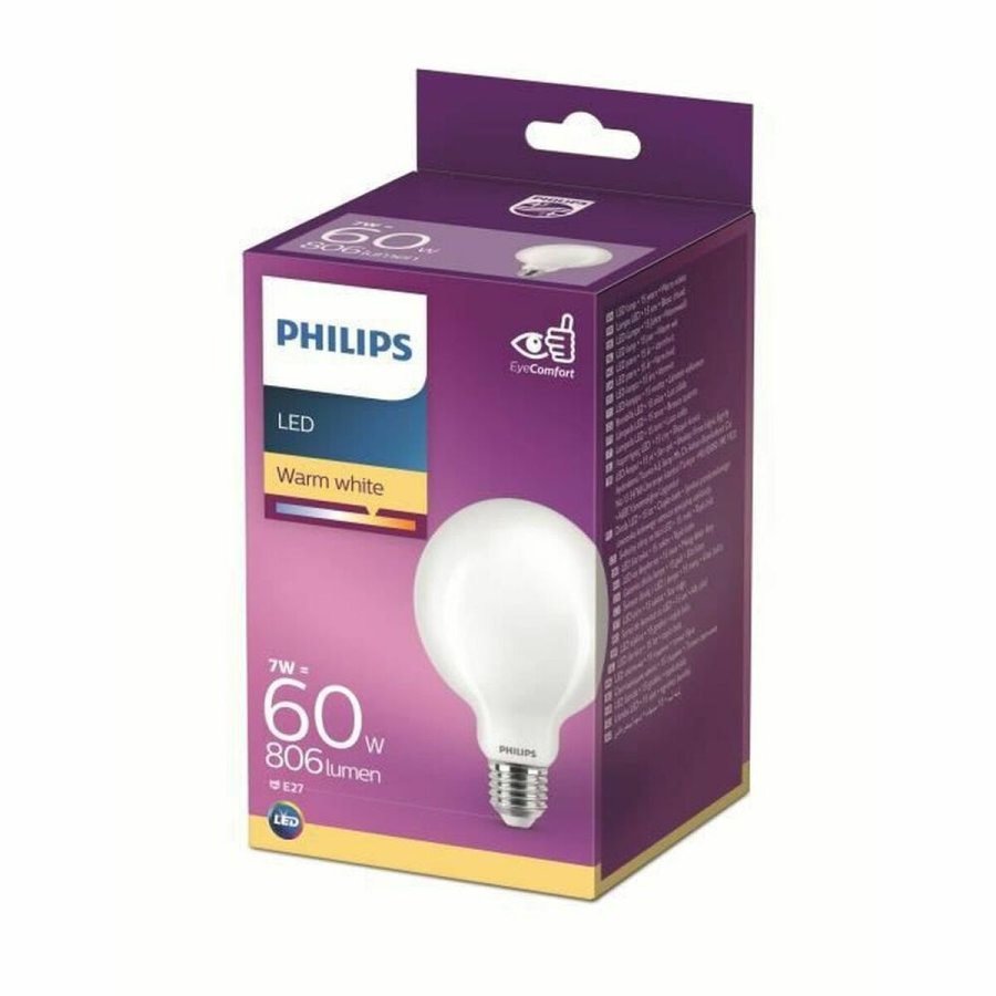 LED-lampe Philips Equivalent 60 W Hvid E E27 (2700 K) #3