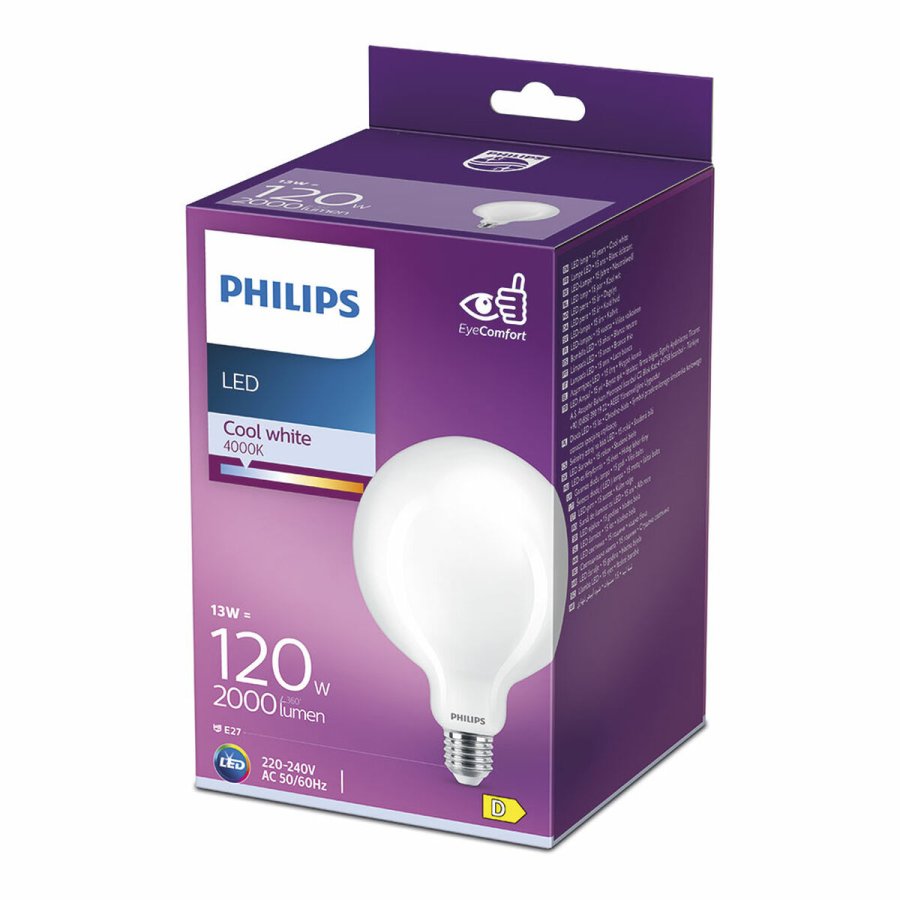 LED-lampe Philips D 120 W 13 W E27 2000 Lm 12,4 x 17,7 cm (4000 K) #3