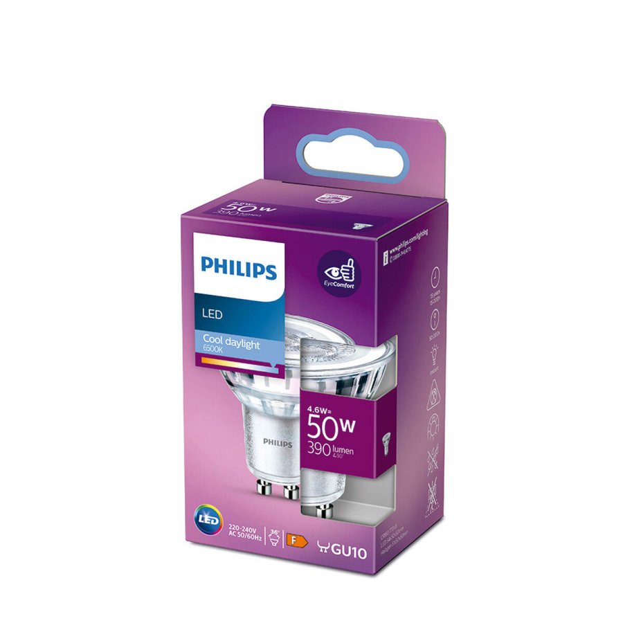 Dichroic LED p�re Philips F 4,6 W 50 W GU10 390 lm 5 x 5,4 cm (6500 K) #4
