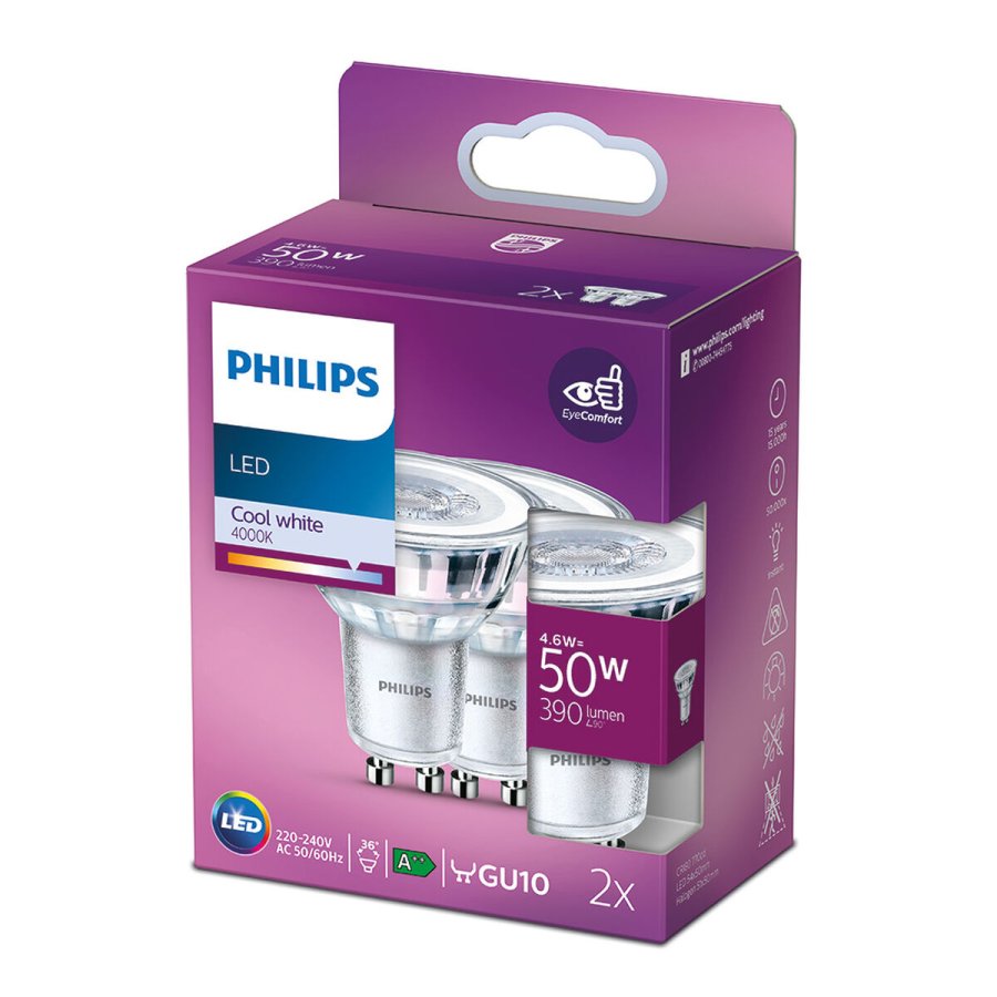 LED Lampe Philips 4,6 W GU10 390 lm F A++ (4000K) (4000 K) #3