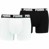 Boxershorts til mnd Puma Basic Sort Hvid #1