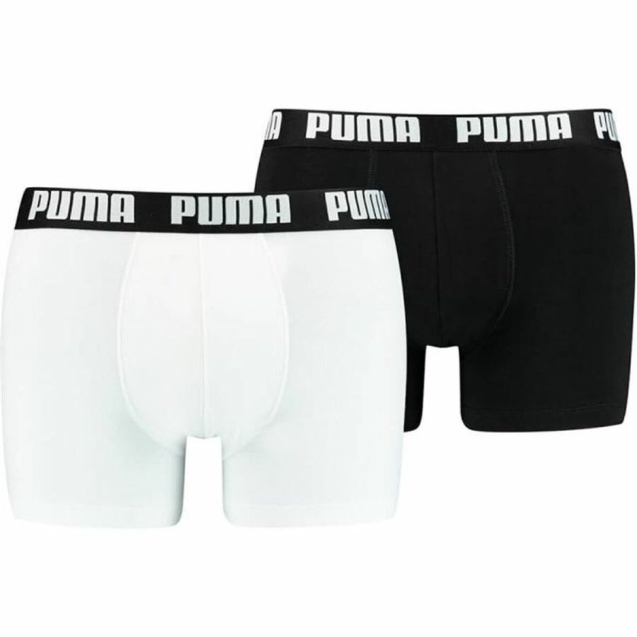 Boxershorts til mnd Puma Hvid 2 enheder #1
