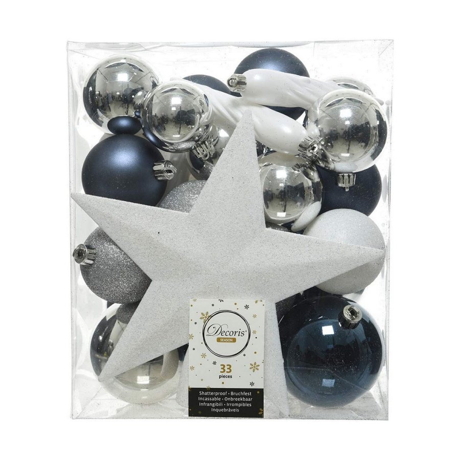 Julekugler Decoris Plastik 33 Dele #1