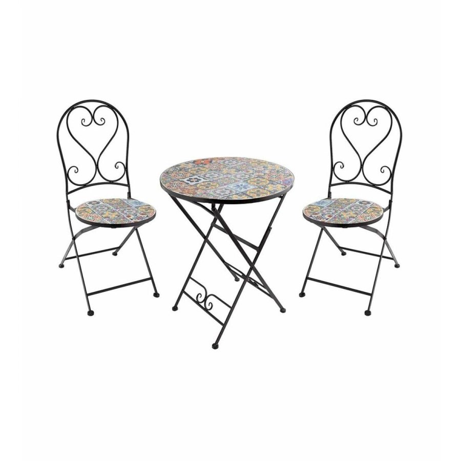 Vrtni stol Praha Sort Udvendig Jern (39 x 47 x 94 cm) #3