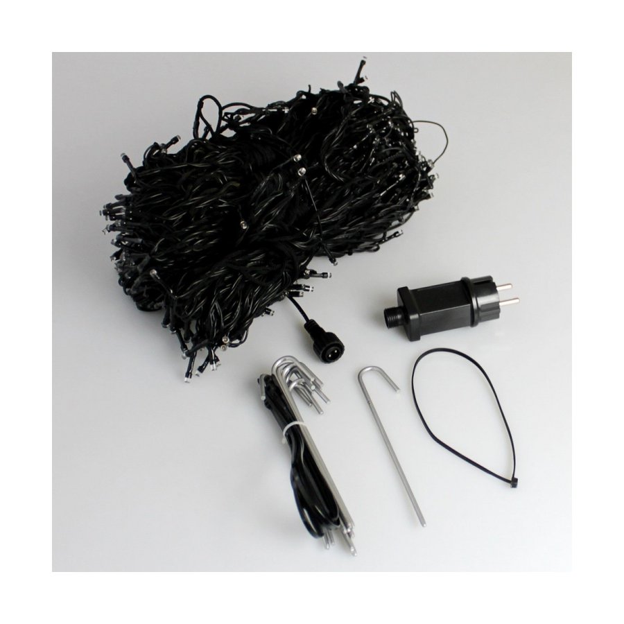 LED gardin Sort Varm hvid #2