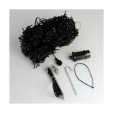 LED gardin Varmt lys Varm hvid 2 m Sort #5