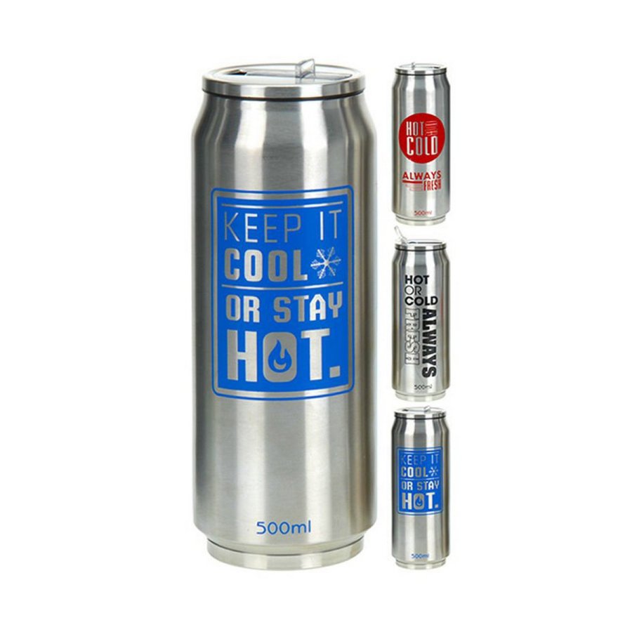Rejse termo kolbe Metaltex Dyse Rustfrit stl Dse Multifarvet 500 ml #1