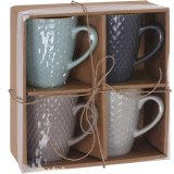 Dele kaffekopst Excellent Houseware Stentj 300 ml Geometri #2