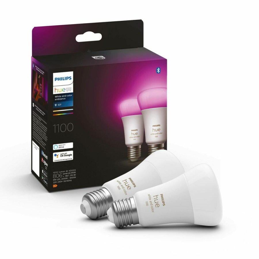 Smart Elp�rer Philips Pack de 2 E27 Hvid F 9 W E27 806 lm (6500 K) #1