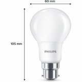 LED-lampe Philips 60 W Mat Varm hvid F 8 W 60 W B22 3 enheder (2700 K) #5