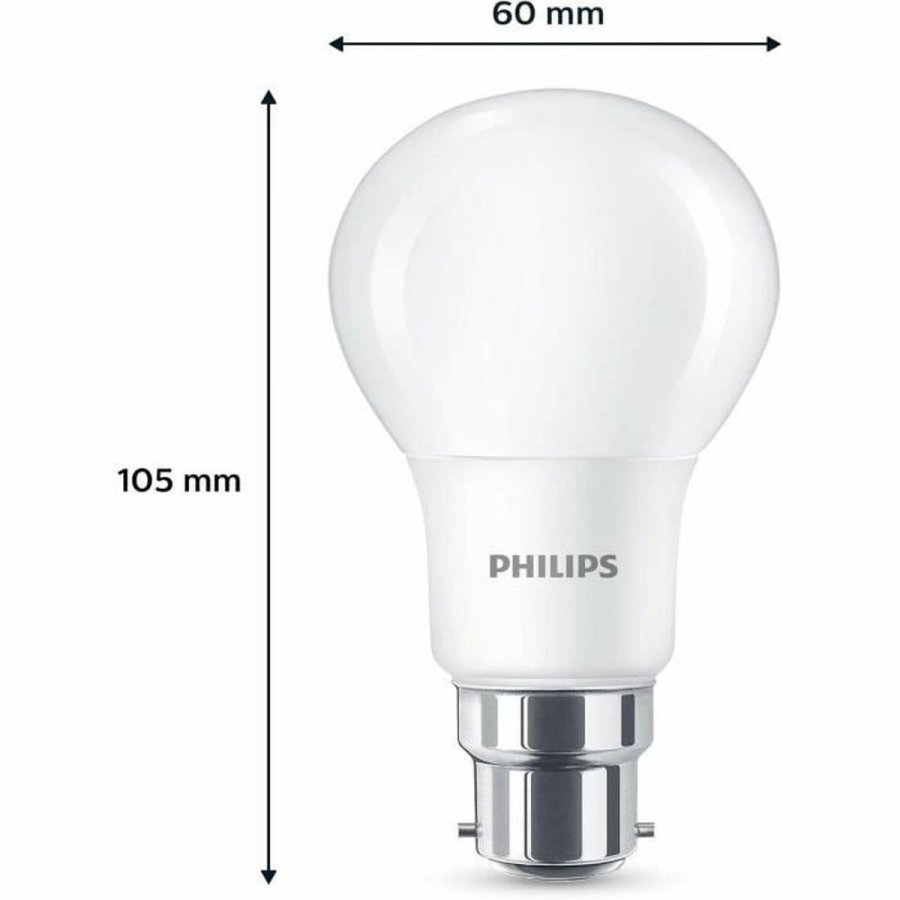 LED-lampe Philips 60 W Mat Varm hvid F 8 W 60 W B22 3 enheder (2700 K) #5