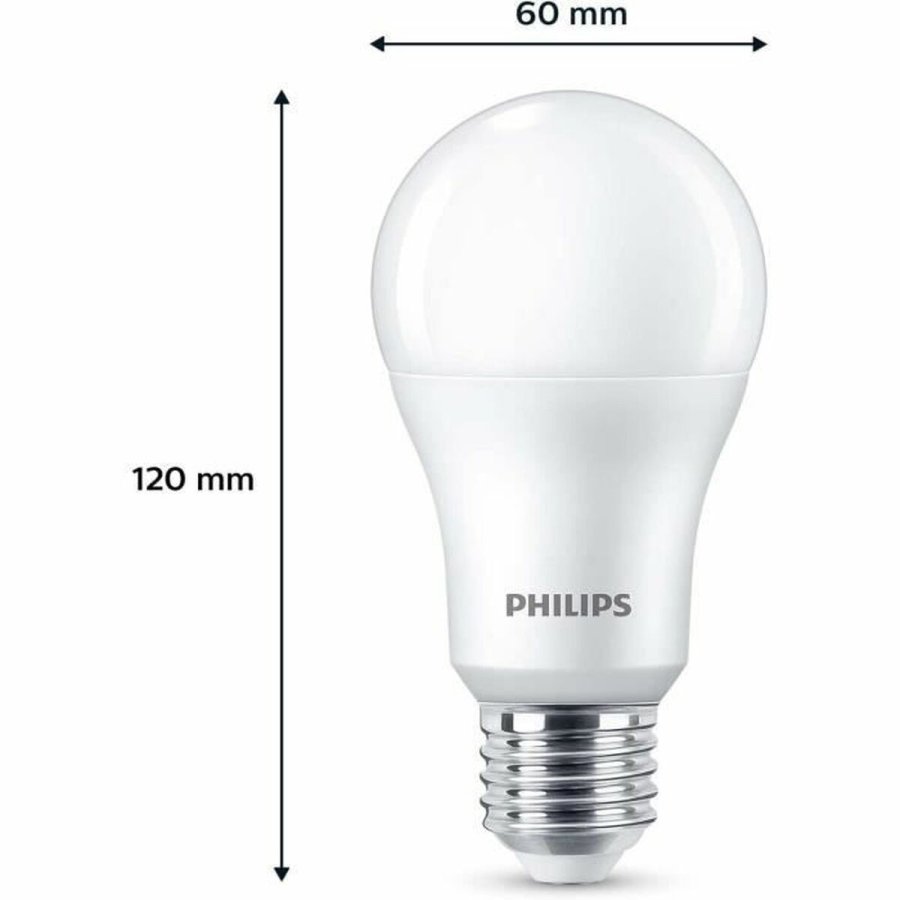 LED-lampe Philips A67 Hvid E 100 W E27 3 enheder (4000 K) #5