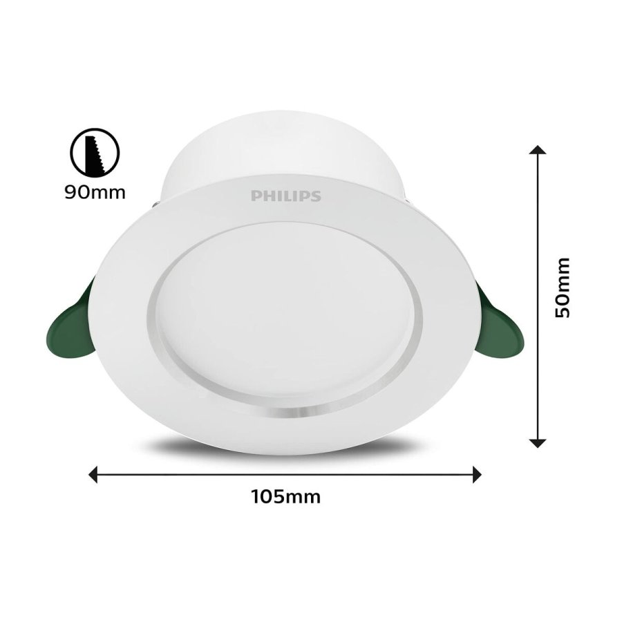 Downlight Philips Diamond Cut Hvid 2,2 W 400 lm � 10,5 x 4,95 cm (4000 K) #4
