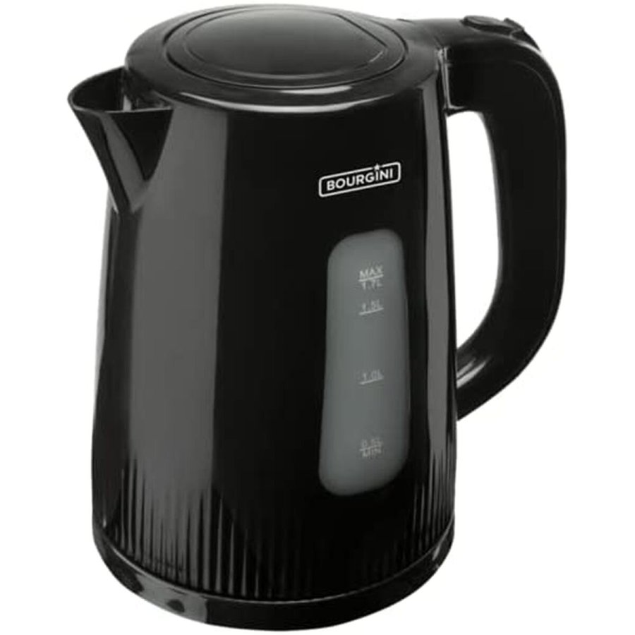 Vandkedel og Elektrisk Tekedel Bourgini 230016 Sort 2200 W 1,7 L #1