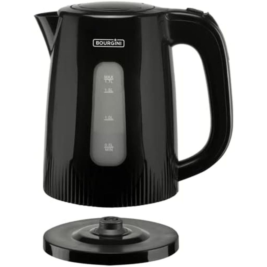 Vandkedel og Elektrisk Tekedel Bourgini 230016 Sort 2200 W 1,7 L #2