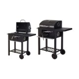 Trkulsgrill med Lg og Hjul 48,5 x 36 x 96 cm Sort #5