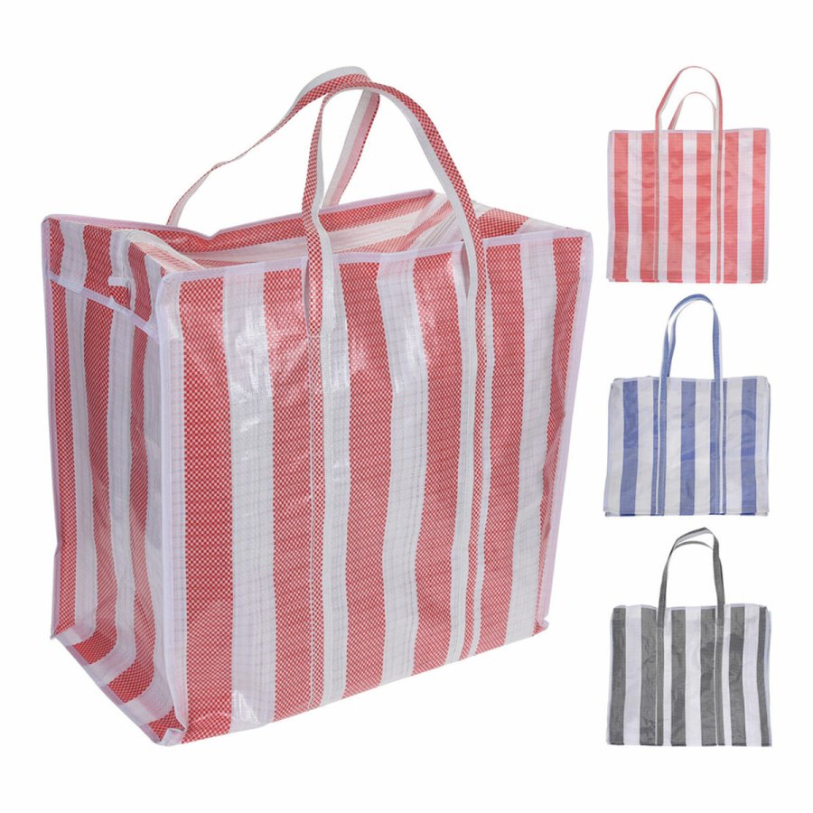 Strandtaske Stribet 55 x 55 x 30 cm #1