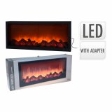 Elektrisk dekorationspejs til vggen Sort 1,5 W 57 x 10 x 25 cm #1