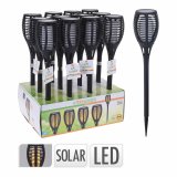Solcelle-havelys Progarden Sort polypropylen � 10 x 58 cm Solar Flammeeffekt #2