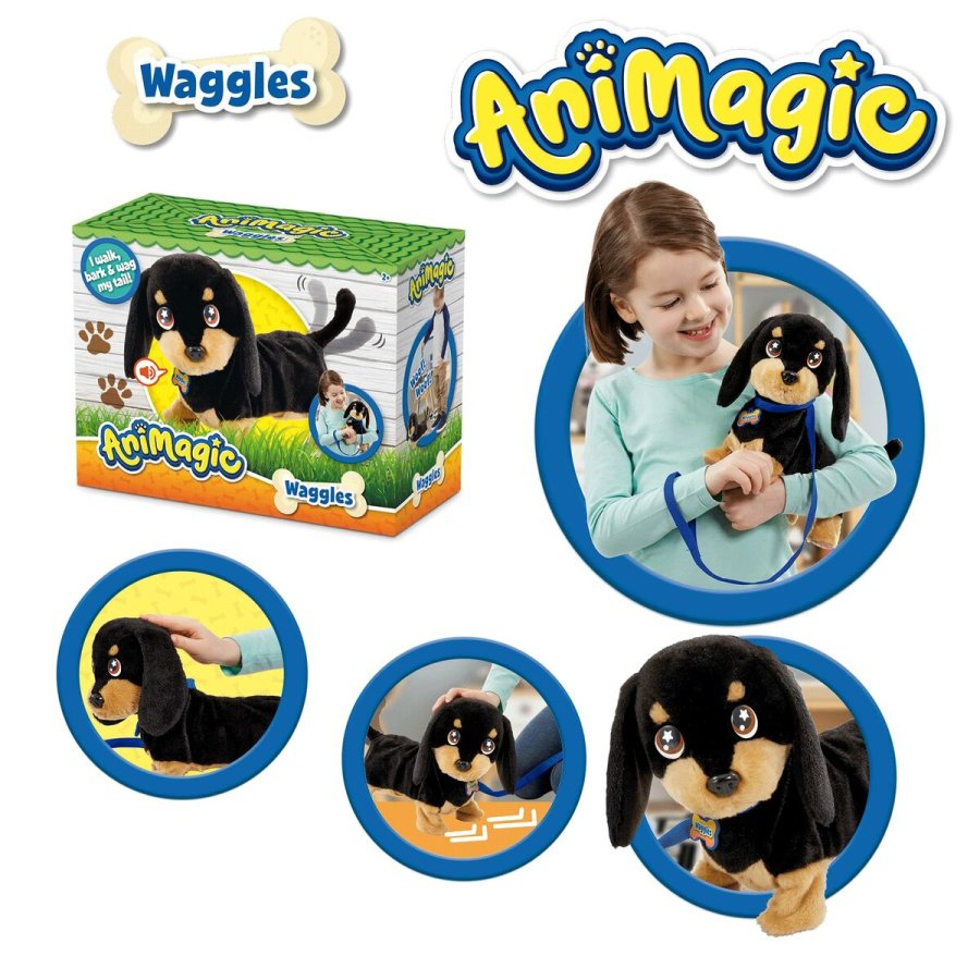 Bamse Animagic Waggles on the go med lyd Brun #7