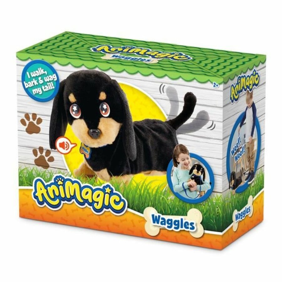 Bamse Animagic Waggles on the go med lyd Brun #1