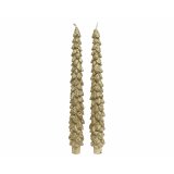 Lys Lifetime Gylden Fyrretr  3,5 x 26,5 cm (2 enheder) #1