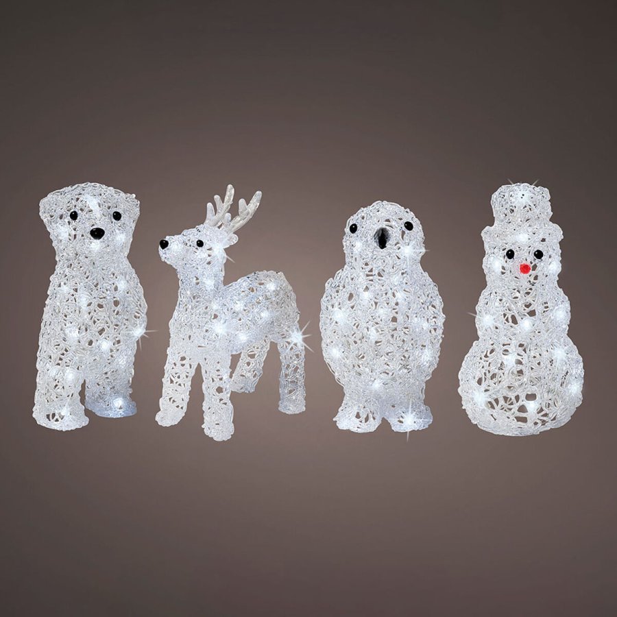 Dekorativ havefigur Lumineo 491031 dyr 17 x 12 x 23 cm Jul #5