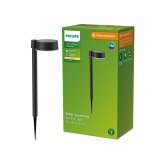 Solcelle-havelys Philips Vynce 1,5 W 11,2 x 14,2 x 54 cm Sort Plastik Cirkul�r (2700 K) (Varm hvid) (1 enheder) #1