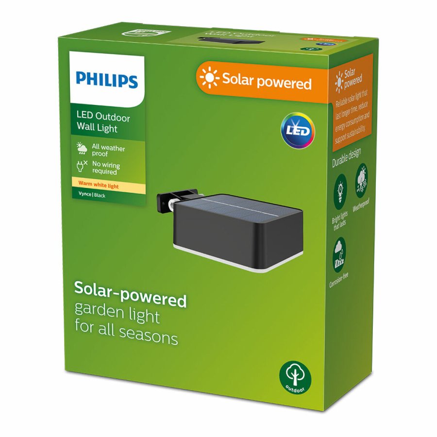 V�glampe Philips 1,5 W 200 Lm Solar Firkantet (2700 K) #4