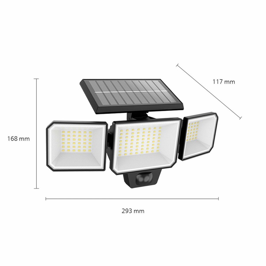 Solcelledrevet spotlight Philips 8,7 W 5000 K 29 x 11,7 x 16,8 cm Sort Solar #5
