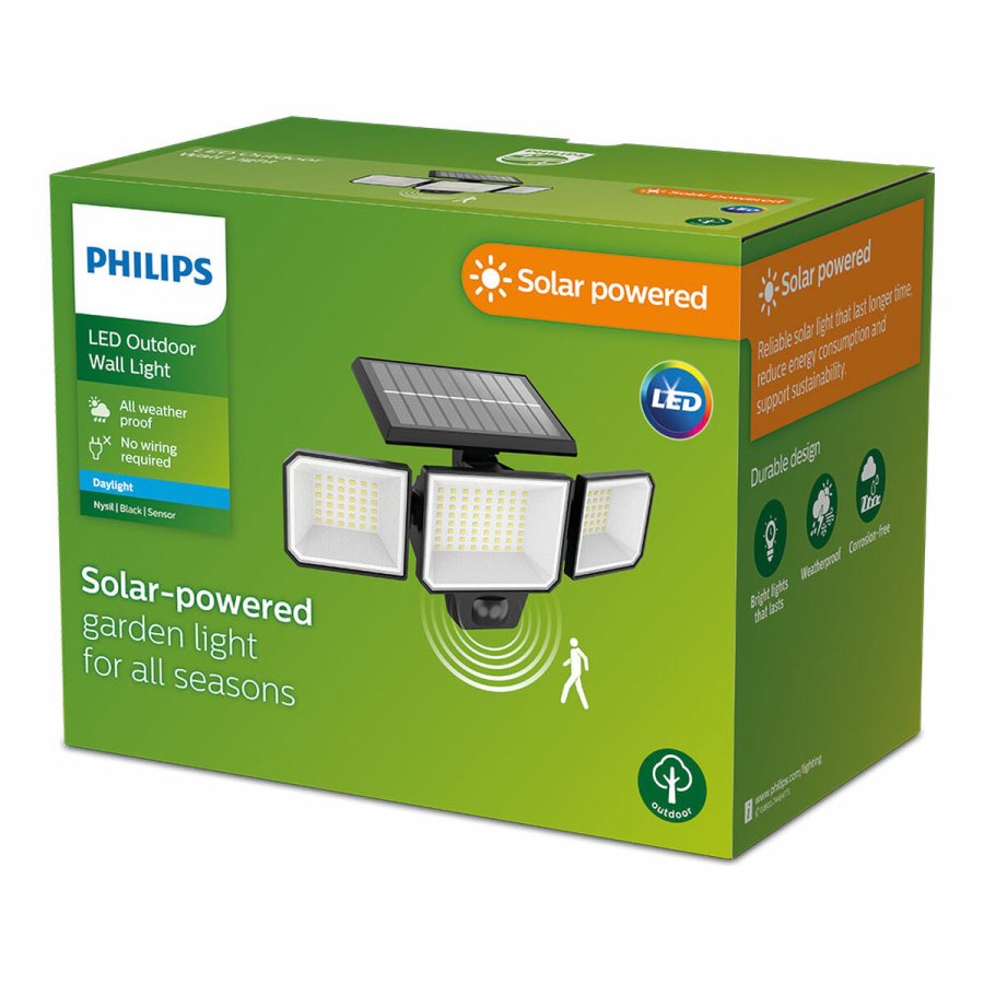 Solcelledrevet spotlight Philips 8,7 W 5000 K 29 x 11,7 x 16,8 cm Sort Solar #4