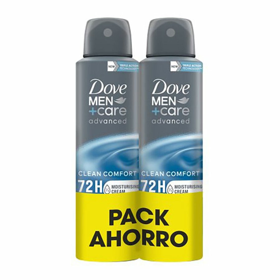 Spray Deodorant Dove men clean confort 2 Dele (2 enheder) #1