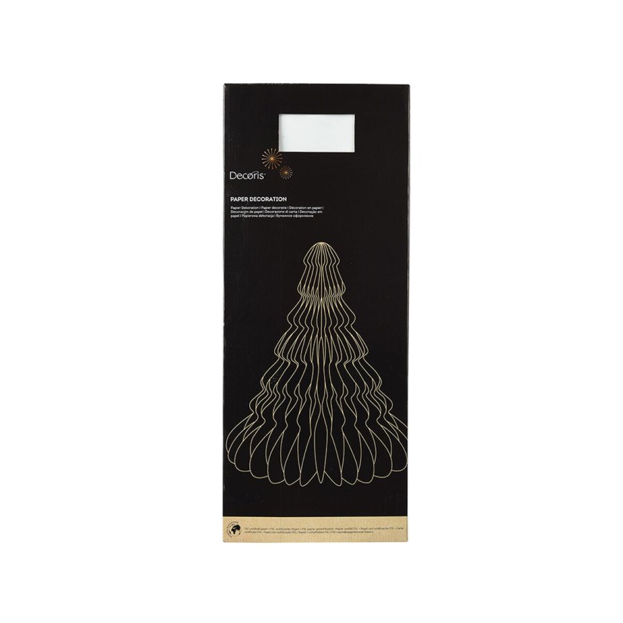 Juletr Decoris Hvid Papir  48 x 60 cm #2